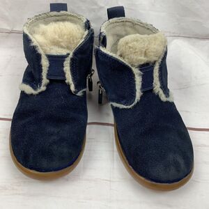UGG Daden Toddler Boys Sheepskin Wool Boots US 10 zip Leather 3T 4T 5T shoes